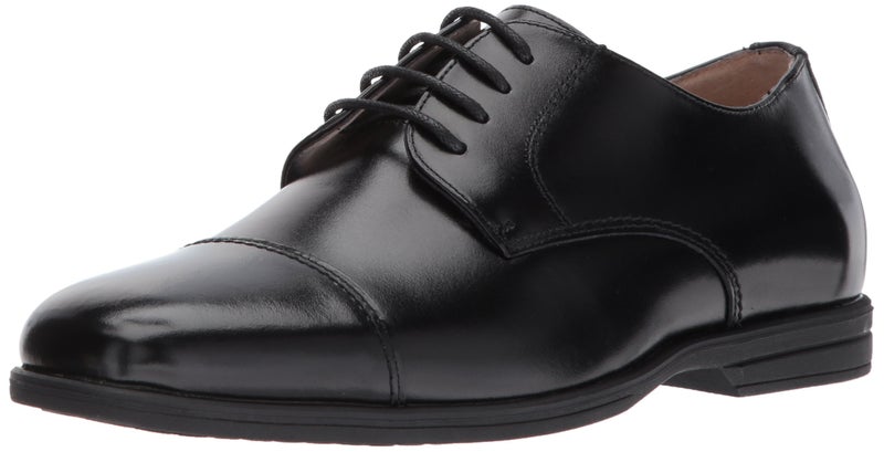 Florsheim Reveal Cap Toe Jr Boys' Toddler-Youth Oxford, 3.5 M US Big Kid, Black - Image 1